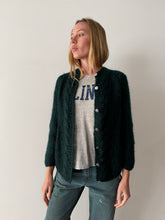 60s Green Mohair Cardigan