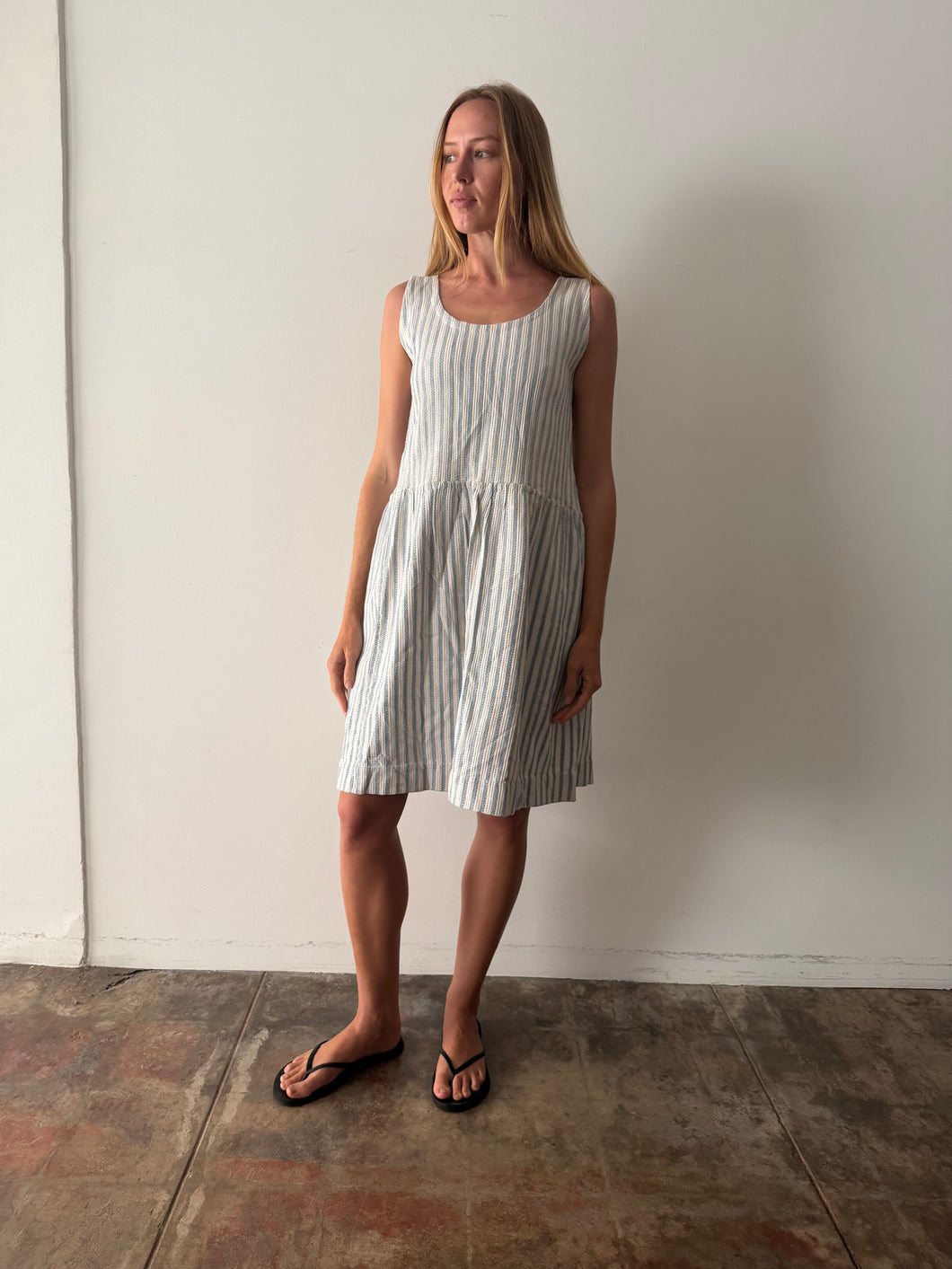 Antique European Cotton Jacquard Dress