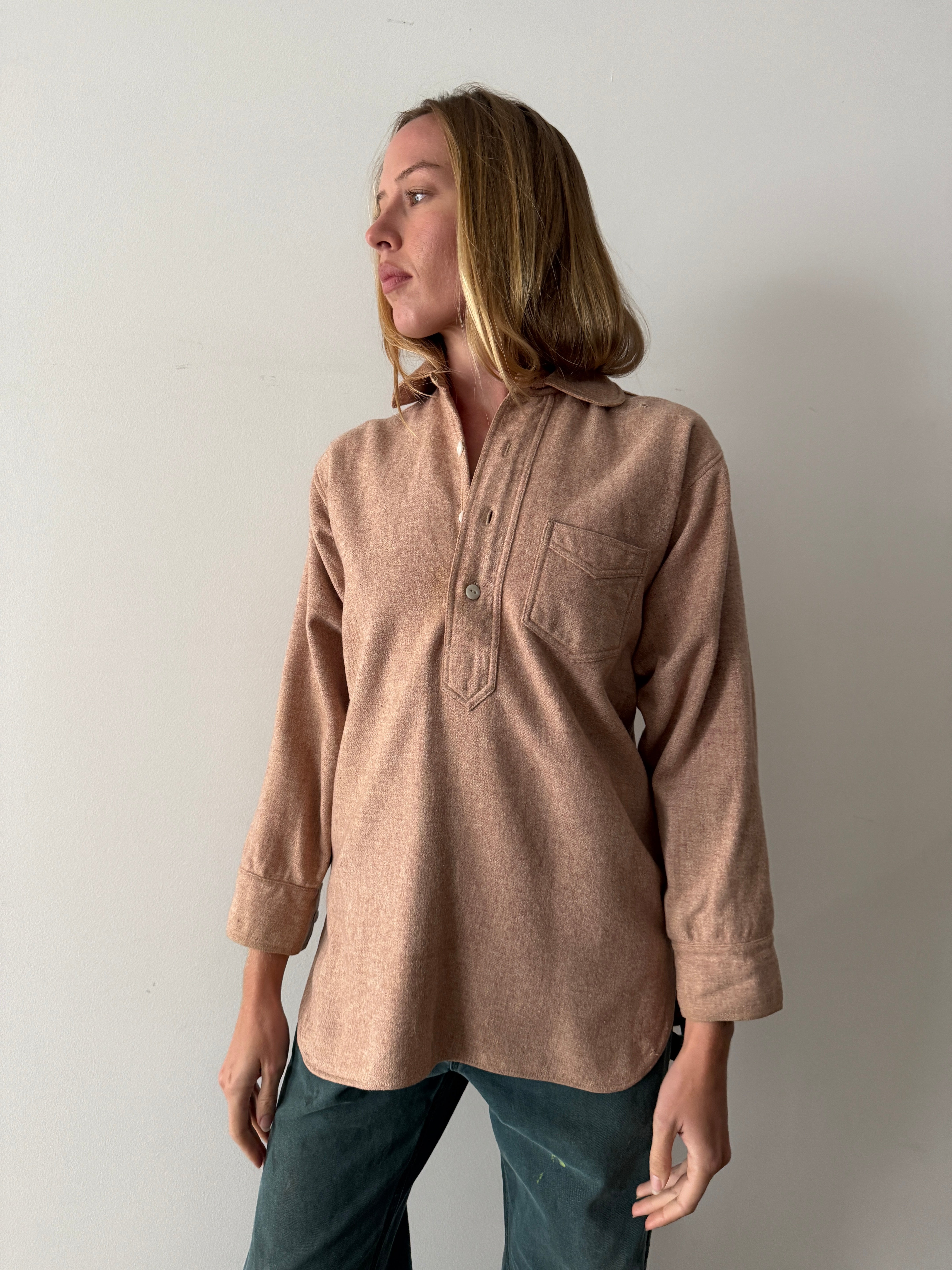 トップス 50s Vintage lace up wool pullover shirt IMG_74502_4284x.jpg?v=1767391589