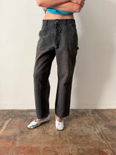 Faded Black Carhartt Work Pants 30w