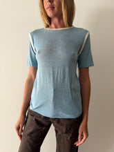 Baby Blue Worn Sport tee