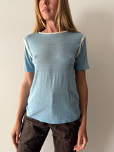 Baby Blue Worn Sport tee