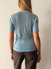 Baby Blue Worn Sport tee