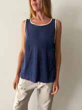 Faded Navy Ringer Tank