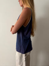 Faded Navy Ringer Tank
