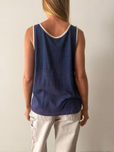 Faded Navy Ringer Tank