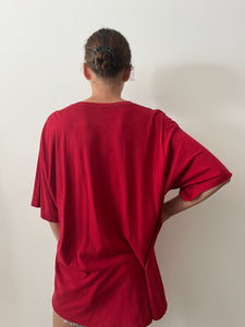 70s Big Burgundy Pocket tee