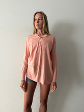 1920s Pink Cotton Henley