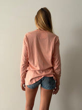 1920s Pink Cotton Henley