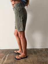 Faded Green Carhartt Shorts 31w