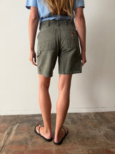 Faded Green Carhartt Shorts 31w