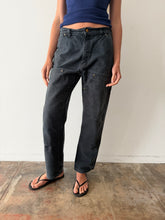 Faded Black Double-Knee Carhartt Pants 32w