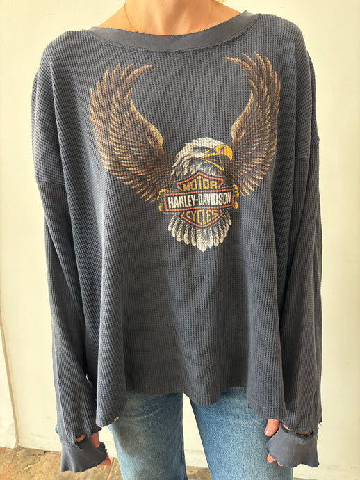 Big Thrashed Harley Davidson Thermal