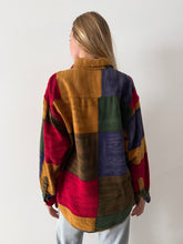 90s Color Block Flannel Shirt