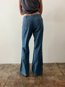 Embroidered Flare Jeans