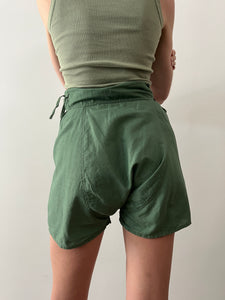 40s/50s Green Military Summer Boxer Shorts