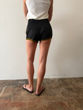 50s Black & Yellow Athletic Shorts 32w