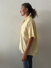 40s/50s Pale Yellow Short Sleeve Shirt