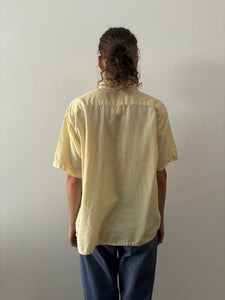 40s/50s Pale Yellow Short Sleeve Shirt