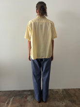 40s/50s Pale Yellow Short Sleeve Shirt