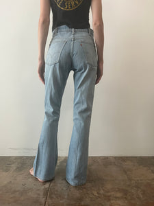 70s Orange Tab Levis Flares