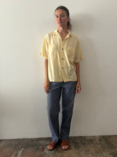 40s/50s Pale Yellow Short Sleeve Shirt