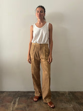 40s Cotton Twill Faded Work Pants