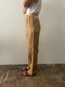 40s Cotton Twill Faded Work Pants