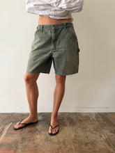 Faded Green Carhartt Shorts 34w
