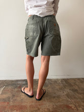 Faded Green Carhartt Shorts 34w