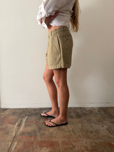 French Khaki Shorts 33w