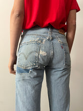 Double Knee Patchwork 501 Levis Jeans