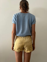 60s/70s Little Suede Tulip Shorts