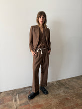 50s Brown Japanese 3 pc Wool Suit