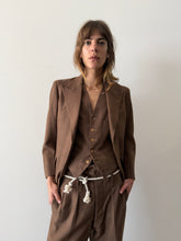 50s Brown Japanese 3 pc Wool Suit