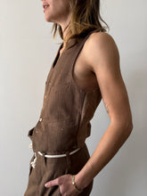 50s Brown Japanese 3 pc Wool Suit