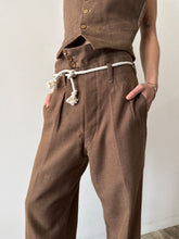 50s Brown Japanese 3 pc Wool Suit