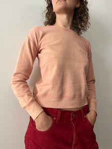 50s Pale Pink Faded Crewneck Sweatshirt