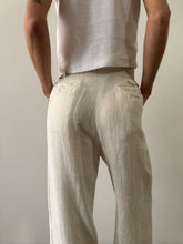 30s Irish Linen Side Buckle Pants
