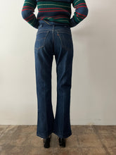 70s Dark Wash 646 Orange Tab Flare Jeans