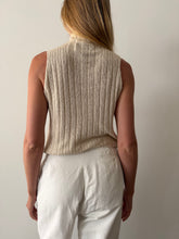 Ralph Lauren Cream Knitted Silk Top