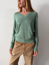 40s Thin Mint Handknit Sweater