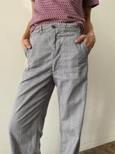 40s Cotton Plaid Boys Pants