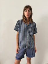 50s/60s Ivy League Blue Striped Shirt
