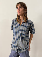 50s/60s Ivy League Blue Striped Shirt