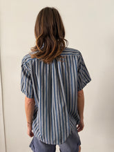 50s/60s Ivy League Blue Striped Shirt