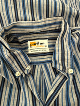 50s/60s Ivy League Blue Striped Shirt