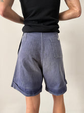 30s/40s Faded French Linen Side Button Shorts