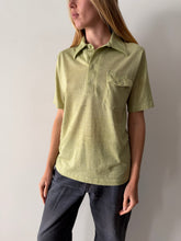 70s Heather Green Polo Tee