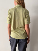 70s Heather Green Polo Tee